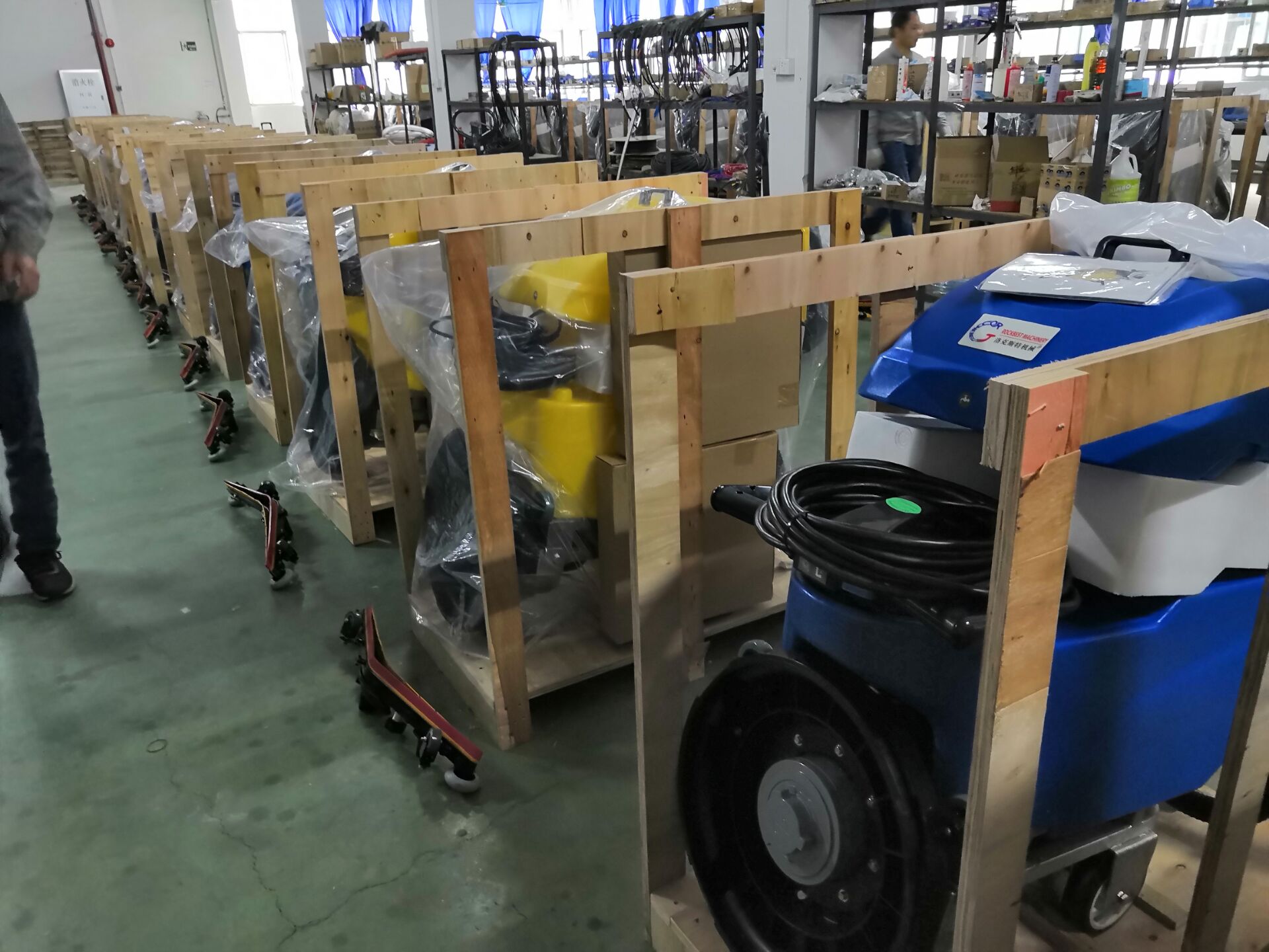 electric floor scrubber for export